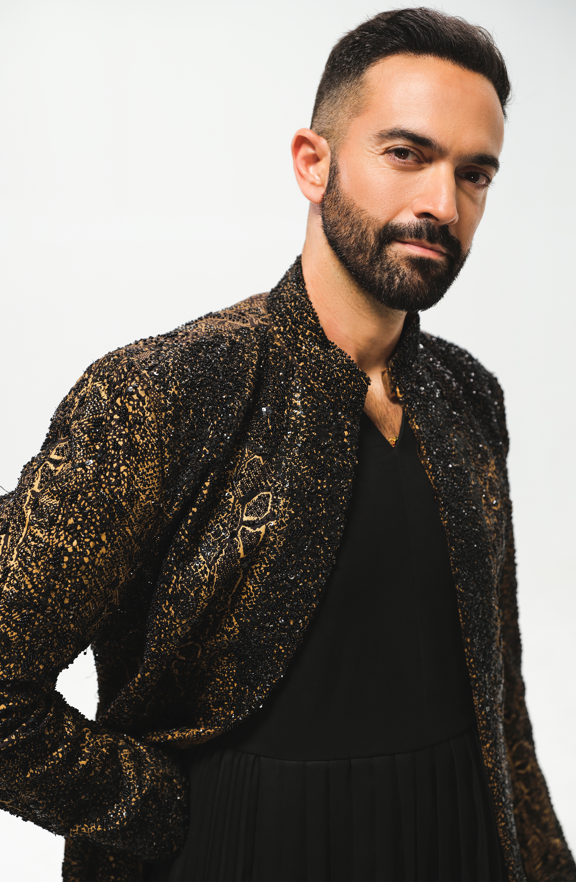 HSY Black sherwani dresses 