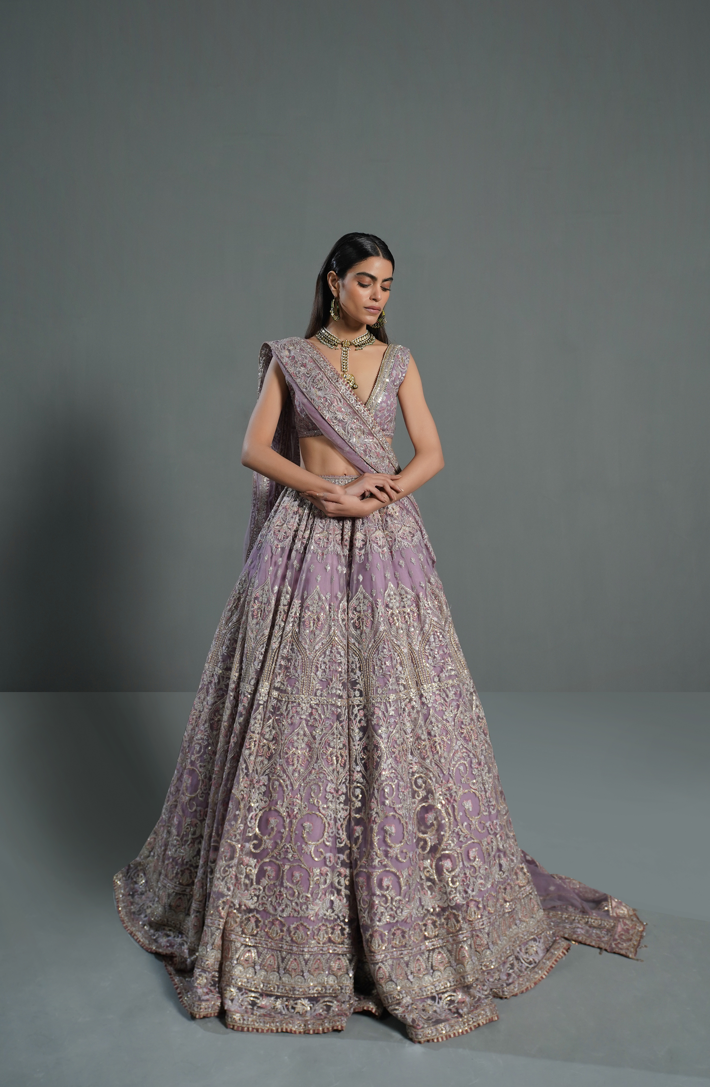 Lilac Breeze- Lehenga Choli Ensemble