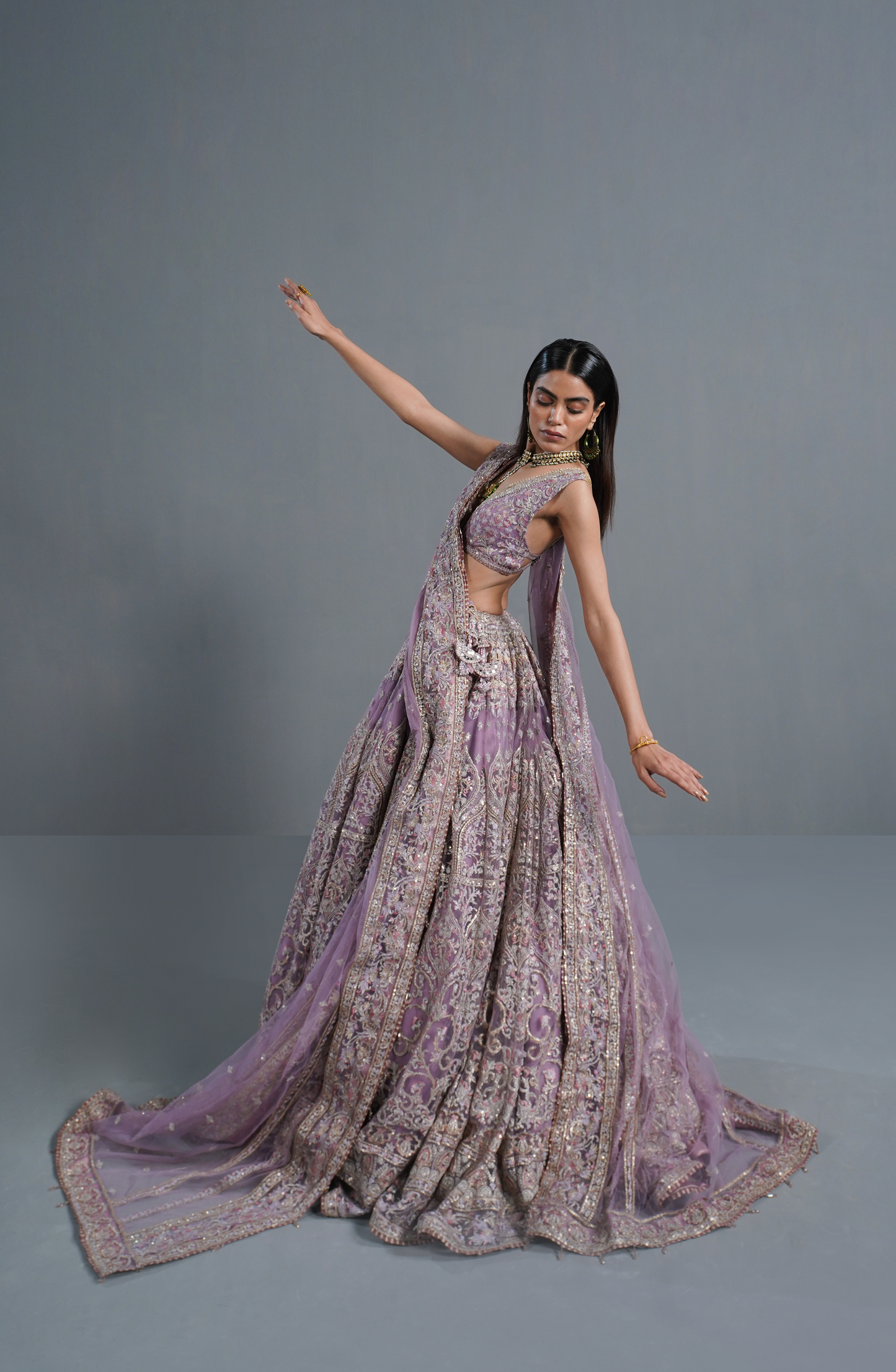 Lilac Breeze- Lehenga Choli Ensemble