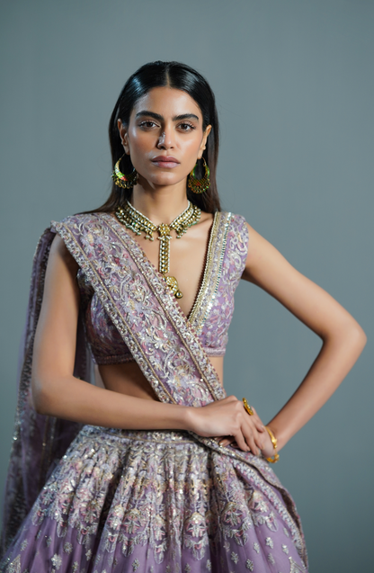 Lilac Breeze- Lehenga Choli Ensemble