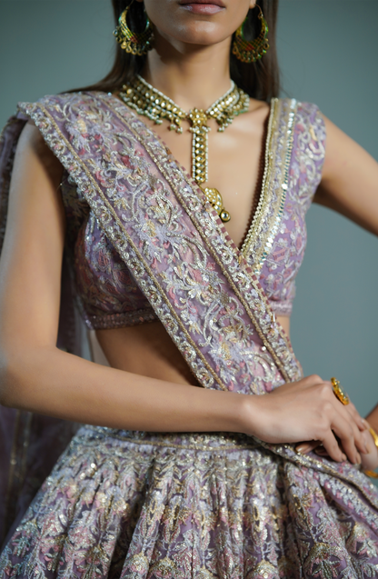 Lilac Breeze- Lehenga Choli Ensemble